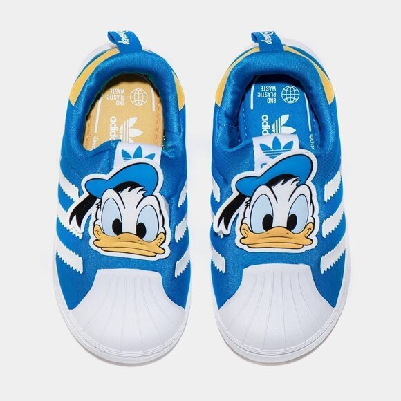 ADIDAS Disney Superstar Original Preschool Slip On Sneakers - Picture 2 of 12